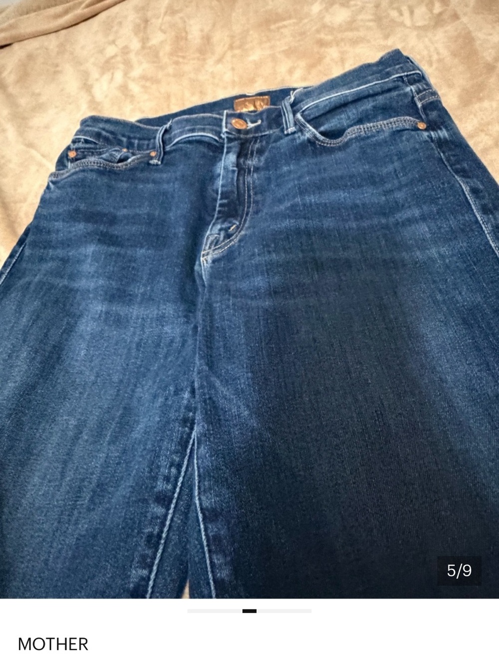 MOTHER The Weekender High-Rise Flare Jeans in Dark Teaming Up Women’s 29 - Picture 4 of 8